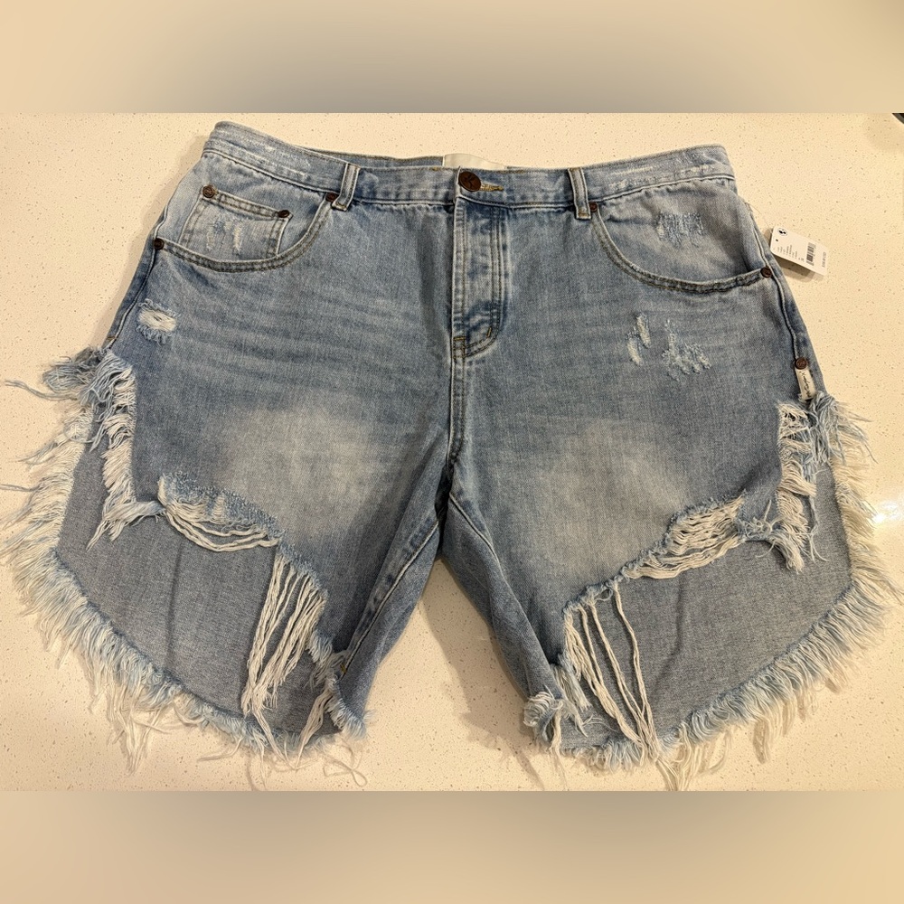 One Teaspoon for Free People NWT Frankies Cutoff Shorts in Hendrixe Size 34